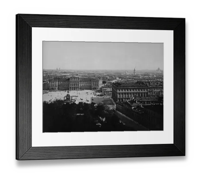 Framed Print : A view of Petrograd in Russia 1924