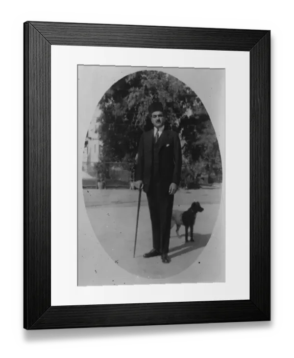 Framed Print : His Highness the Emir George Lotfallah. Cairo. Prince George belongs to an old Syrian family Framed Print : His Highness the Emir George Lotfallah. Cairo. Prince George belongs to an old Syrian family