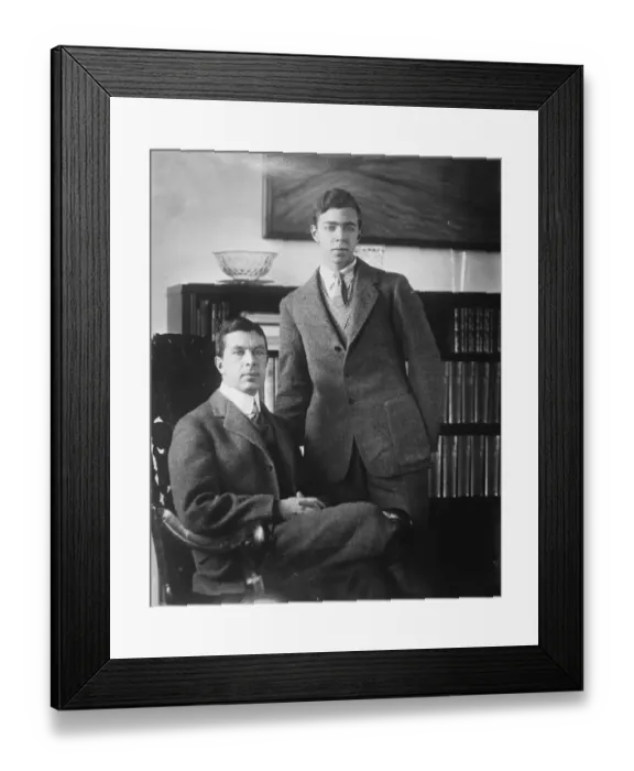 Framed Print : Two future Kings of Sweden. The Crown Prince with his eldest son, Prince Gustav Adolf Framed Print : Two future Kings of Sweden. The Crown Prince with his eldest son, Prince Gustav Adolf