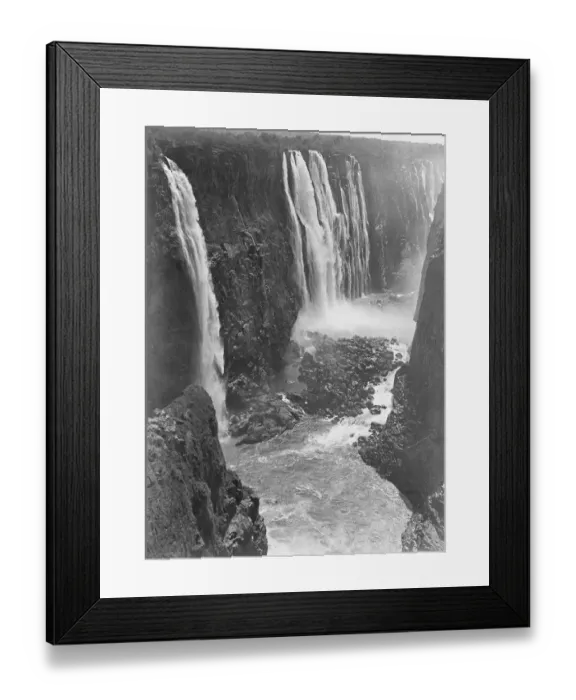 Framed Print : Victoria Falls in southern Africa on the Zambezi River 1910 Framed Print : Victoria Falls in southern Africa on the Zambezi River 1910