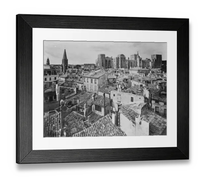 Framed Print : Avignon. The Palace of the Popes viewed from the Tower of St John. 1 May 1929 Framed Print : Avignon. The Palace of the Popes viewed from the Tower of St John. 1 May 1929