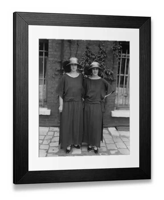 Framed Print : ( left ) Princess Theodoria and Princess Marguerite ( right ). Daughters of Princess Framed Print : ( left ) Princess Theodoria and Princess Marguerite ( right ). Daughters of Princess