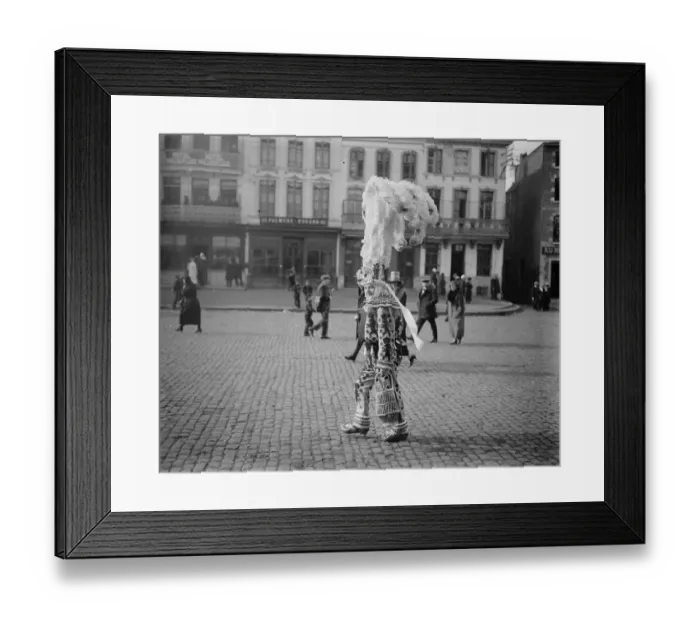 Framed Print : Shrove Tuesday carnival at Binch in Binch One of the picturesque figures 25 February Framed Print : Shrove Tuesday carnival at Binch in Binch One of the picturesque figures 25 February