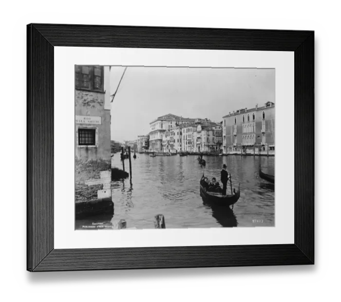 Framed Print : Venice, a view on the Grand Canal. 5 January 1927 Framed Print : Venice, a view on the Grand Canal. 5 January 1927