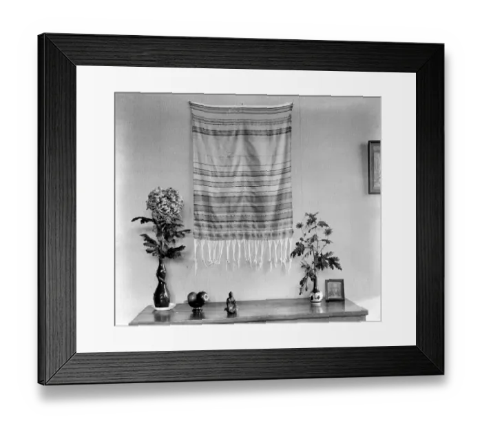Framed Print : Home dyeing and weaving industry at Alston Studio. A sample of home spinning, weaving Framed Print : Home dyeing and weaving industry at Alston Studio. A sample of home spinning, weaving