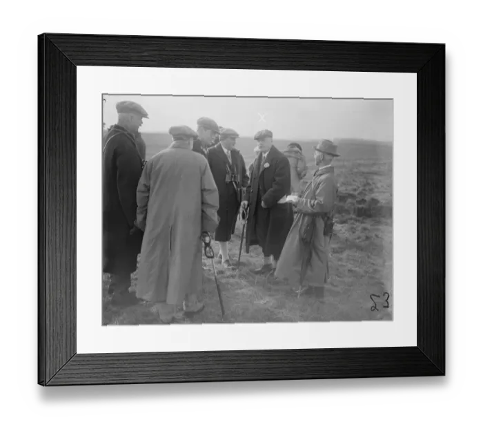 Framed Print : The Waterloo Cup at Altcar Mr Mugliston ( wearing glasses ) who has attended 53 Framed Print : The Waterloo Cup at Altcar Mr Mugliston ( wearing glasses ) who has attended 53