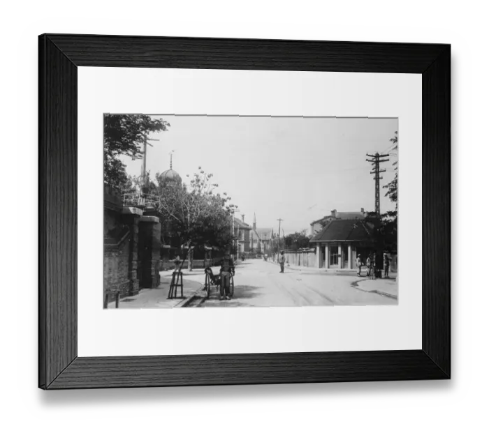 Framed Print : Tianjin. A street in the British concession of Tien Tsin. May 1928