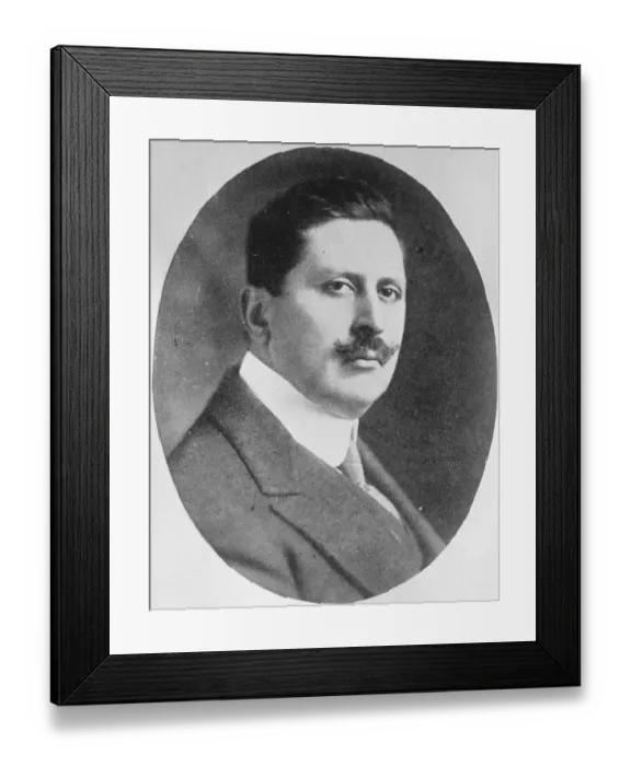Framed Print : General Calles, the Mexican President - Elect who is on his way to London. He will Framed Print : General Calles, the Mexican President - Elect who is on his way to London. He will