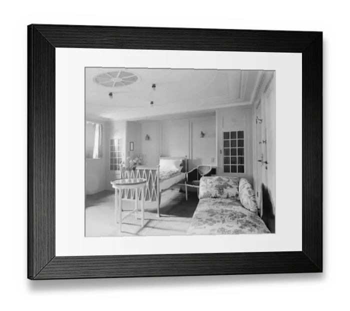 Framed Print : Prince of Wales to visit America, his suite on the Cunard Liner Berengaria Framed Print : Prince of Wales to visit America, his suite on the Cunard Liner Berengaria