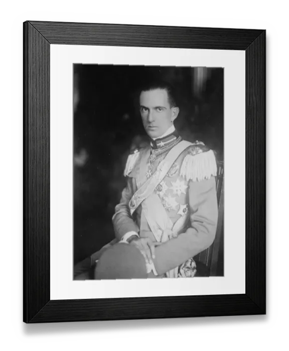 Framed Print : Prince of Piedmont. 18 November 1929 Framed Print : Prince of Piedmont. 18 November 1929