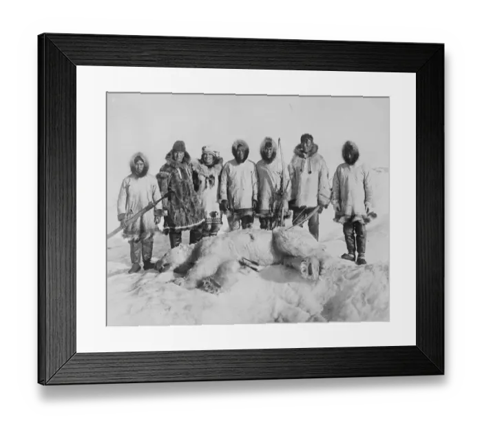 Framed Print : Arctic expedition of Captain F E Kleinschmidt. Captain and Mrs Kleinschmidt Framed Print : Arctic expedition of Captain F E Kleinschmidt. Captain and Mrs Kleinschmidt