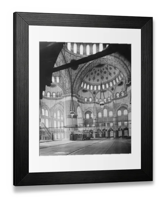 Framed Print : An interior view of the St Sofia Mosque in constantinople. 3 January 1927 Framed Print : An interior view of the St Sofia Mosque in constantinople. 3 January 1927
