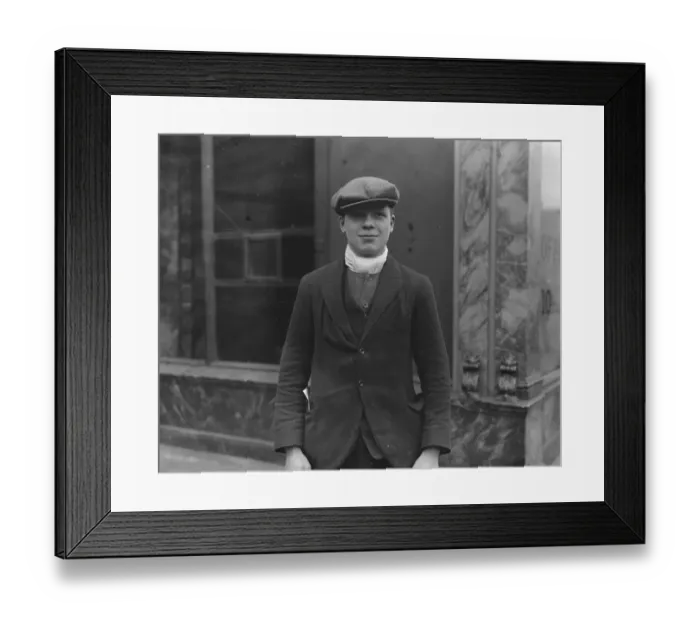 Framed Print : Fred Lusby, the boxer. 27 January 1926 Framed Print : Fred Lusby, the boxer. 27 January 1926