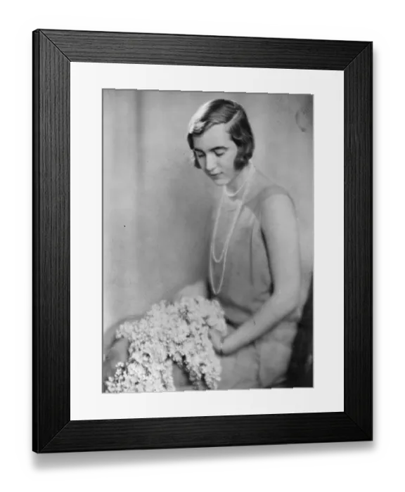 Framed Print : Princess Ingrid of Sweden. May 1929