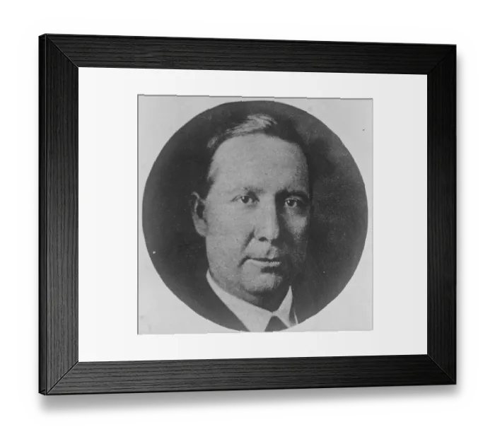 Framed Print : Newly Appointed Head of the Ku Klux Klan Dr H W Evans the newly appointed head of