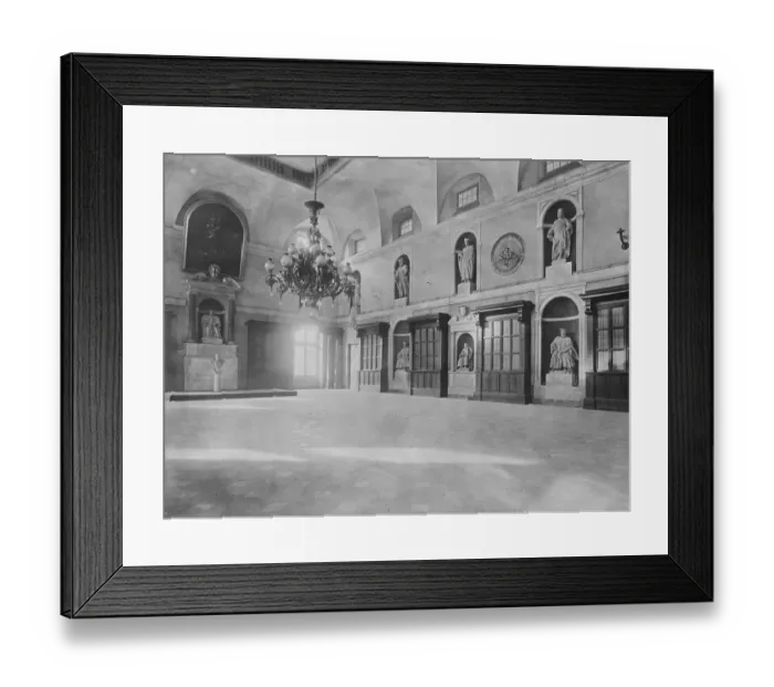 Framed Print : The Genoa Conference The interior of the Royal Palace at Genoa where the important Framed Print : The Genoa Conference The interior of the Royal Palace at Genoa where the important
