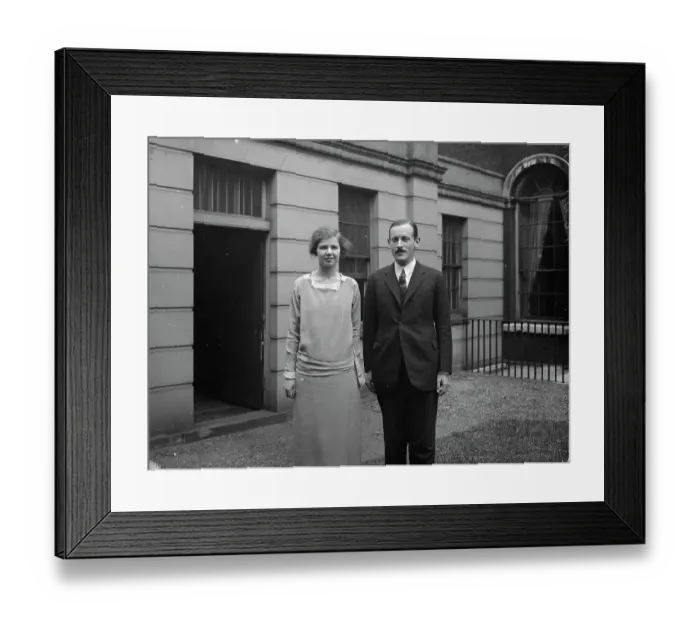 Framed Print : Earls daughter to wed. Lady Hermione Herbert, daughter of the Earl and Countess of Powis Framed Print : Earls daughter to wed. Lady Hermione Herbert, daughter of the Earl and Countess of Powis