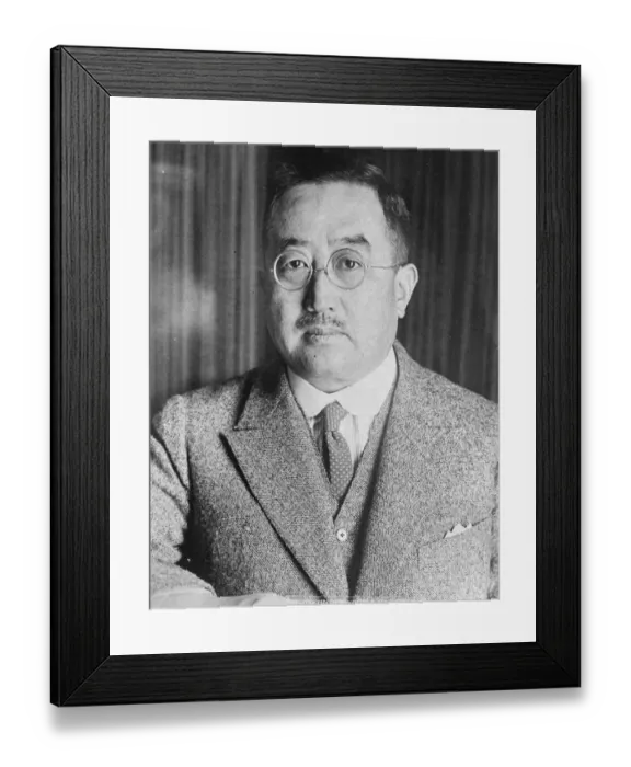 Framed Print : Tsuneo Matsudaira, Japanese Ambassador to the US. 1925 Framed Print : Tsuneo Matsudaira, Japanese Ambassador to the US. 1925