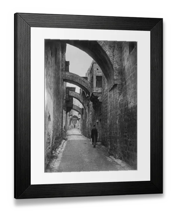 Framed Print : Jerusalem, the Via Delorosa ( the way of grief ) 26 March 1928 Framed Print : Jerusalem, the Via Delorosa ( the way of grief ) 26 March 1928