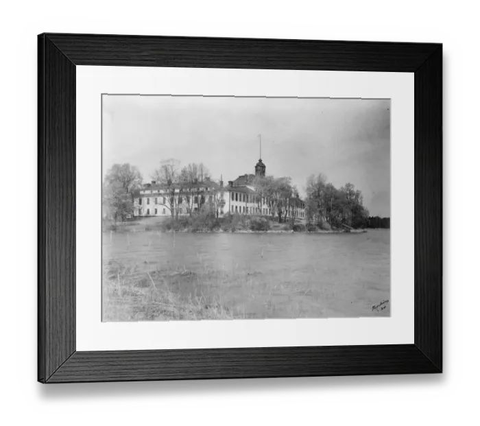 Framed Print : Summer residence of Swedish Crown Prince and Princess. The Royal Palace at Ullrikadal Framed Print : Summer residence of Swedish Crown Prince and Princess. The Royal Palace at Ullrikadal