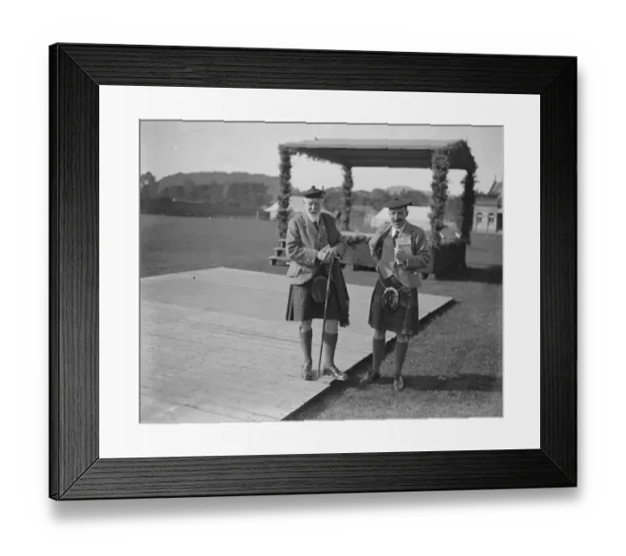 Framed Print : At the Highland Gathering at Inverness, Scotland; Brigadier General Ross and Major Ross Framed Print : At the Highland Gathering at Inverness, Scotland; Brigadier General Ross and Major Ross
