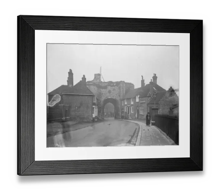 Framed Print : Rye in East Sussex. The land gate 1925 Framed Print : Rye in East Sussex. The land gate 1925