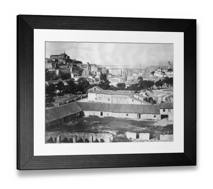 Framed Print : Scene of great military crisis in Spain. Segovia, where the artillery officers