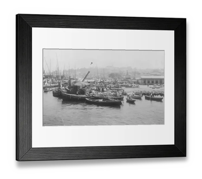 Framed Print : Seized by the Kemalists The Quays at Stamboul in Turkey which have been seized by Framed Print : Seized by the Kemalists The Quays at Stamboul in Turkey which have been seized by