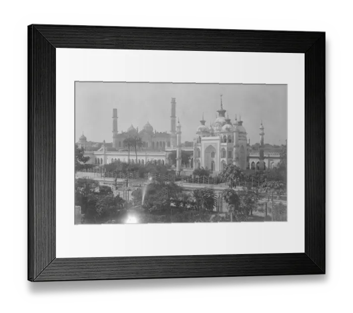Framed Print : The Prince of Wales at Lucknow. A striking view of Lucknow from the Terrace of Hocseinabad Framed Print : The Prince of Wales at Lucknow. A striking view of Lucknow from the Terrace of Hocseinabad