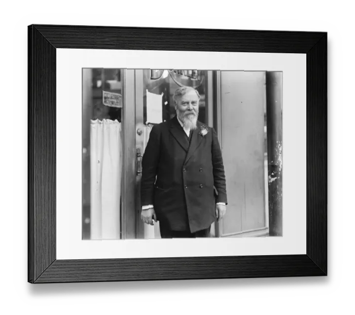Framed Print : Mr Dunkley of Messrs Dunkleys LTD of London and Birmingham. The inventor of Framed Print : Mr Dunkley of Messrs Dunkleys LTD of London and Birmingham. The inventor of