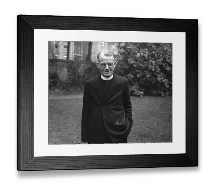 Framed Print : A portrait of the Rev Chas Ed Curzon. Vicar of St Barnabas, Kensington. 3 October Framed Print : A portrait of the Rev Chas Ed Curzon. Vicar of St Barnabas, Kensington. 3 October