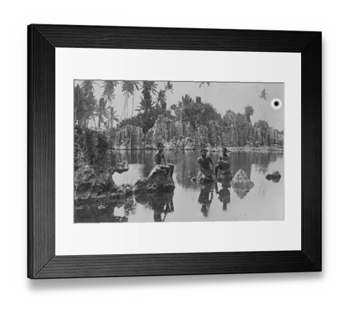 Framed Print : Ocean Island A lagoon 5 December 1925 Framed Print : Ocean Island A lagoon 5 December 1925