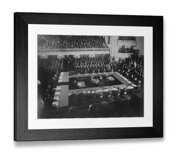 Framed Print : Limitation of Armaments Conference at Washington. The official photograph of Framed Print : Limitation of Armaments Conference at Washington. The official photograph of