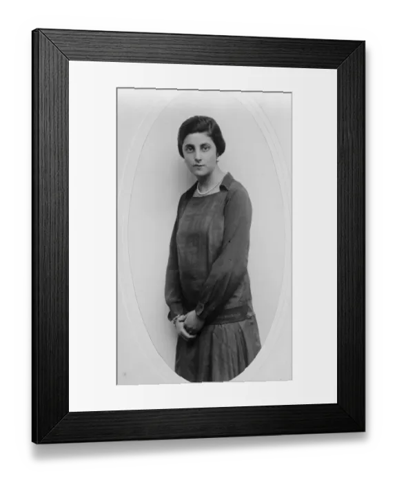 Framed Print : Daughter of Spains Dictator to become a nun. Senorita Pilar Primo de Rivera Framed Print : Daughter of Spains Dictator to become a nun. Senorita Pilar Primo de Rivera
