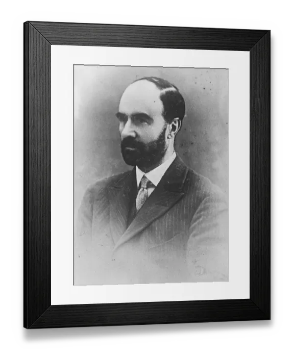 Framed Print : Gerald Lee Bevan, Chairman City Equitable Fire Insurance Company Photograph taken