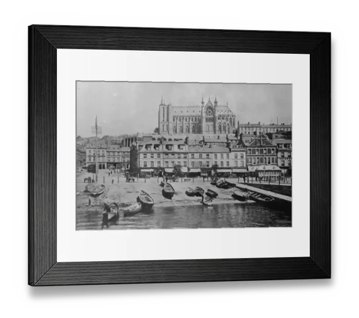 Framed Print : Queenstown, Ireland. St Colmans Cathedral. View from the beach. 14 December 1920 Framed Print : Queenstown, Ireland. St Colmans Cathedral. View from the beach. 14 December 1920