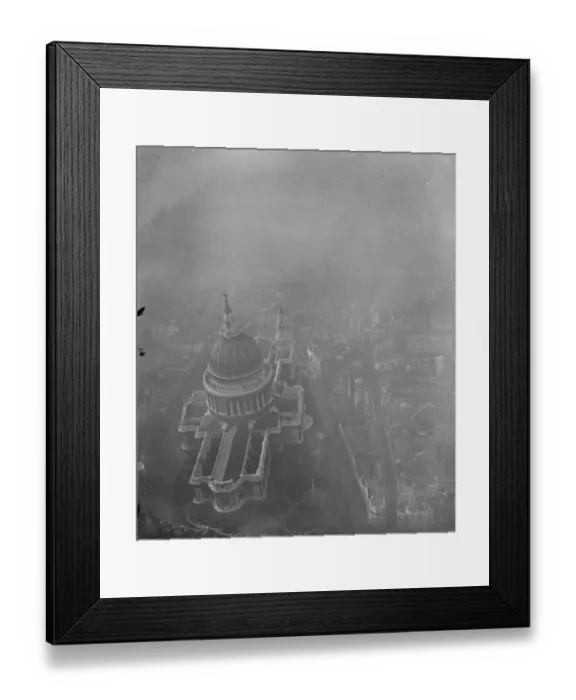 Framed Print : Aerial photo of St Pauls of London taken from airship R 22 1920 Framed Print : Aerial photo of St Pauls of London taken from airship R 22 1920