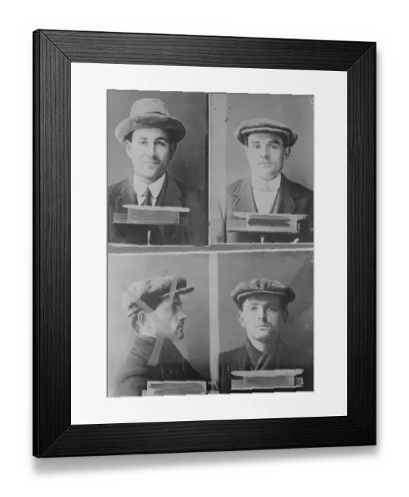 Framed Print : Prisoners in the Sinn Fein Conspiracy Trial at Edinburgh In a two hour address