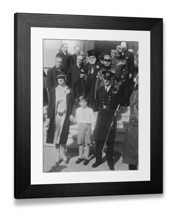 Framed Print : Boy King ( Michael ) of Rumania opens radio exhibition at Bucharest. 29 November 1928 Framed Print : Boy King ( Michael ) of Rumania opens radio exhibition at Bucharest. 29 November 1928