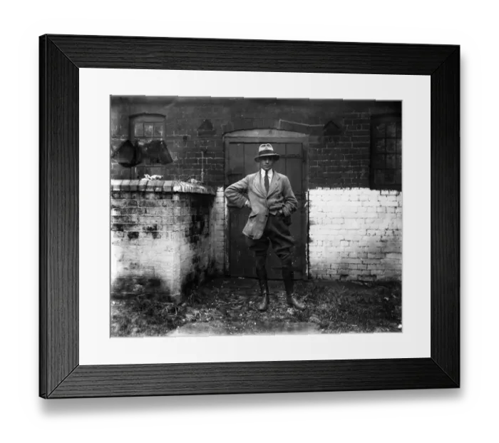 Framed Print : Mr C L Ager, steeplejack. 1922