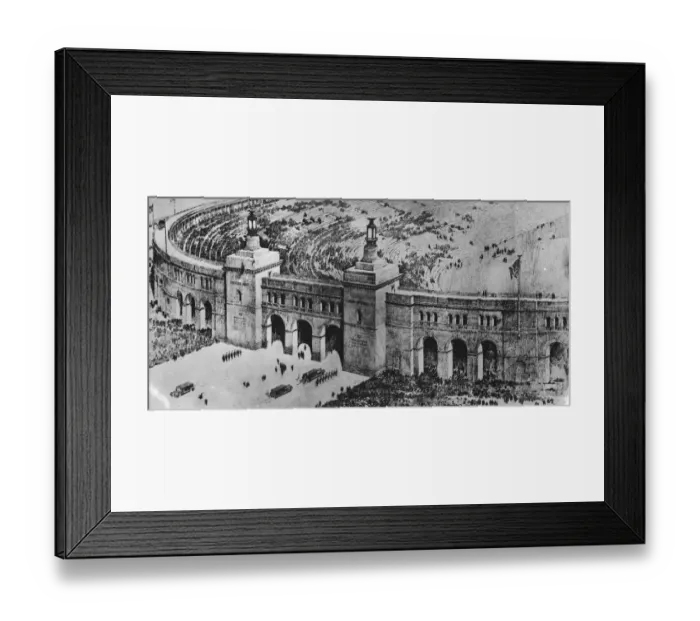 Framed Print : Municipal Stadium League Island Park, Philadelphia, PA, USA. 27 April 1925 Framed Print : Municipal Stadium League Island Park, Philadelphia, PA, USA. 27 April 1925