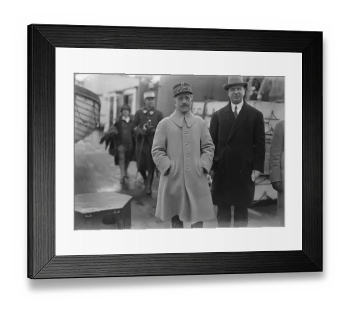 Framed Print : General Colin Commandant of the St Cyr Military College. 1927