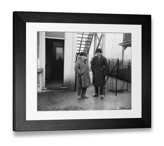 Framed Print : Left, Mr Bridgeman, the ex Home Secretary, and Col Laurie ( on the police ). 24 Framed Print : Left, Mr Bridgeman, the ex Home Secretary, and Col Laurie ( on the police ). 24