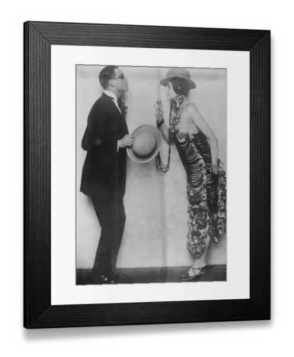 Framed Print : Austrias greatest cabaret artistes for London. M Roberts and Mlle Maria Ley Framed Print : Austrias greatest cabaret artistes for London. M Roberts and Mlle Maria Ley