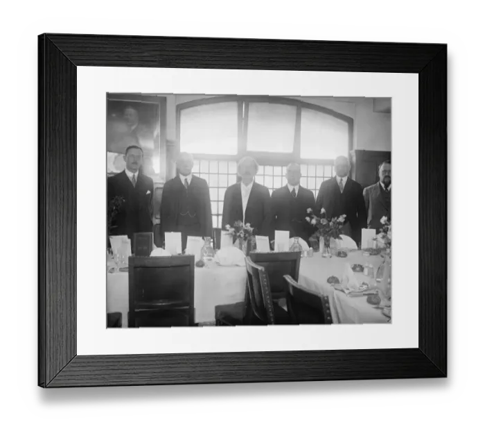 Framed Print : Paderewski at the press club. M Paderewski, the famous pianist was the guest of Framed Print : Paderewski at the press club. M Paderewski, the famous pianist was the guest of