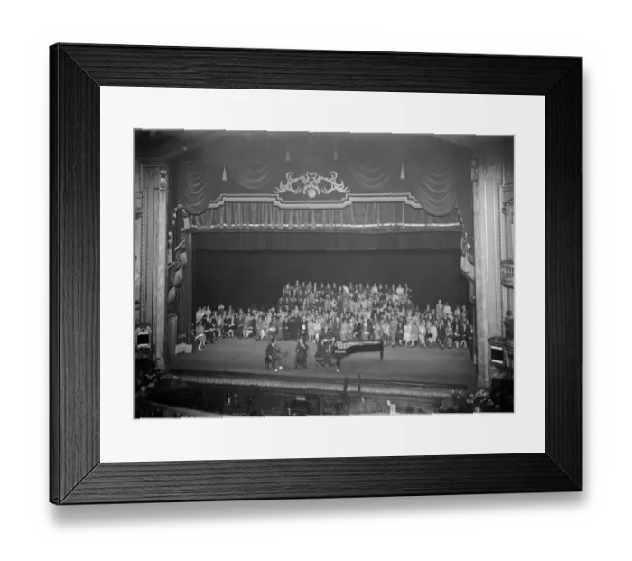 Framed Print : The stage of the London Palladium 19 June 1927 Framed Print : The stage of the London Palladium 19 June 1927