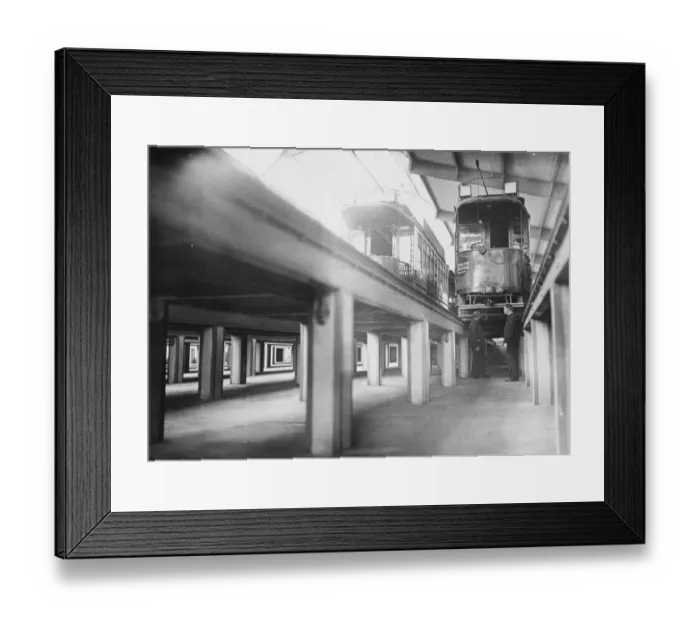 Framed Print : Worlds largest and most modern tram car station. The worlds largest and most