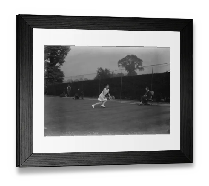 Framed Print : Wightman Cup trials at WImbledon. Miss Heeley in play. 1 June 1932 Framed Print : Wightman Cup trials at WImbledon. Miss Heeley in play. 1 June 1932