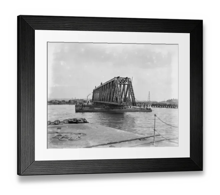 Framed Print : Tilbury, 450 tons road bridge, constructed by the Cleveland bridge and engineering co ltd Framed Print : Tilbury, 450 tons road bridge, constructed by the Cleveland bridge and engineering co ltd