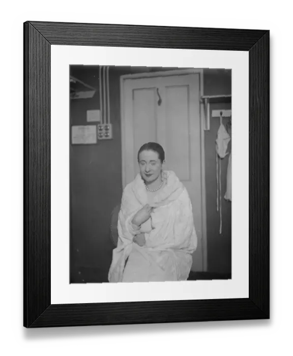 Framed Print : Mlle Yvonne George. 14 February 1924 Framed Print : Mlle Yvonne George. 14 February 1924